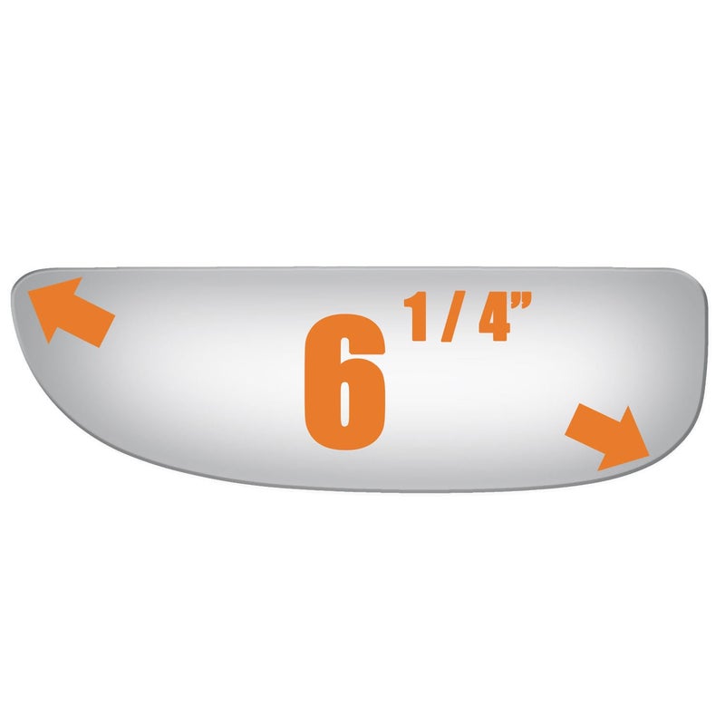WLLW Mirror Glass Replacement for Ford E150/250/350/F250/F350/F450 Driver Side -Lower Convex - Image 2
